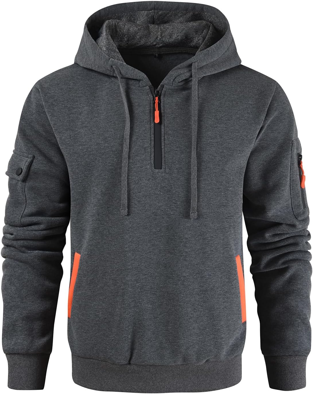 Casual Quarter Zip Hoodie - Image 4