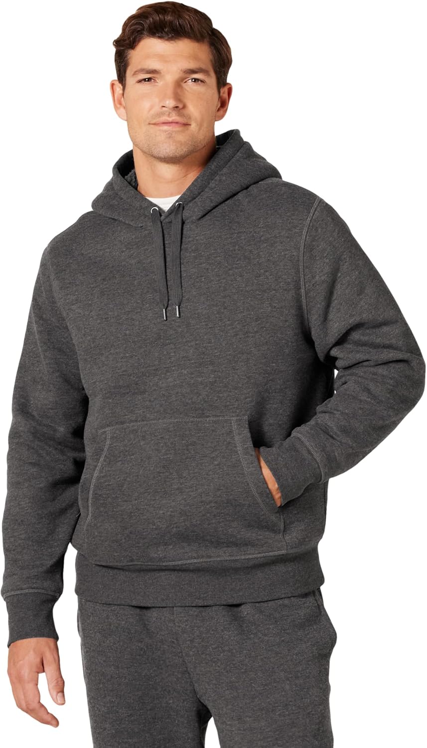 Sherpa-Lined Fleece Hoodie