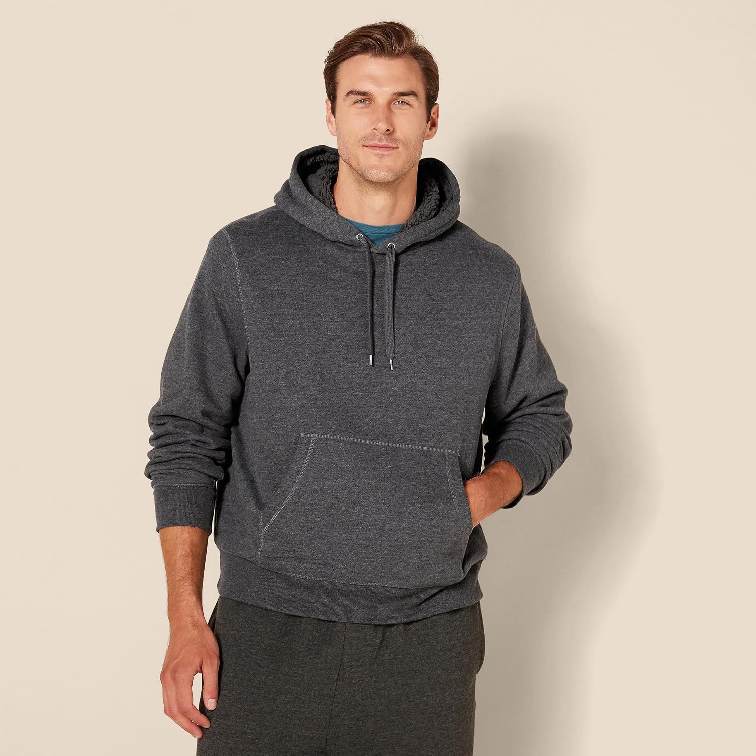 Sherpa-Lined Fleece Hoodie - Image 6
