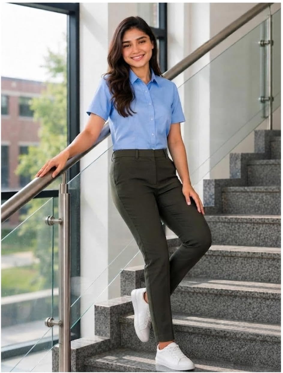 Girls Short Sleeve School Shirt - Image 6