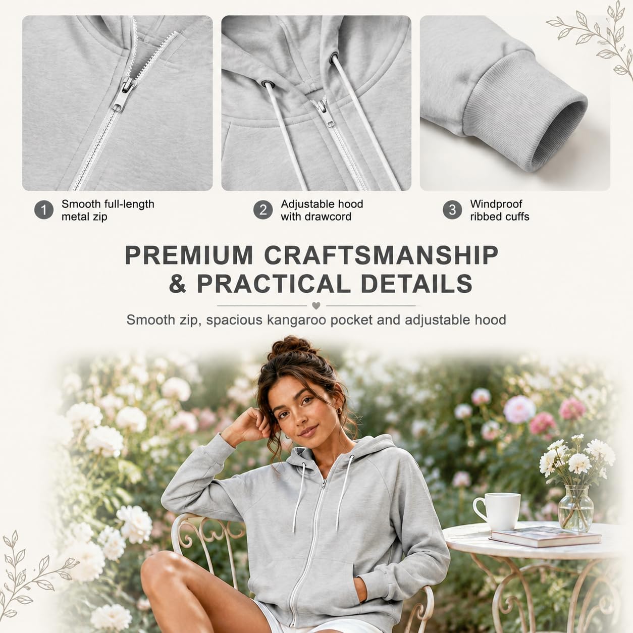 Women's Zip Hoodie - Image 5
