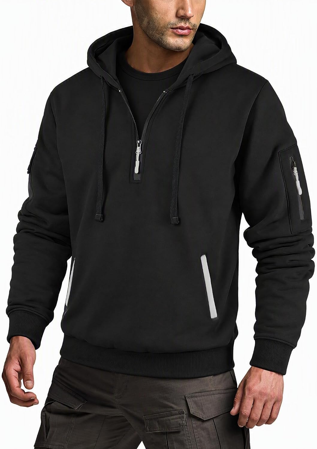 Casual Quarter Zip Hoodie - Image 2