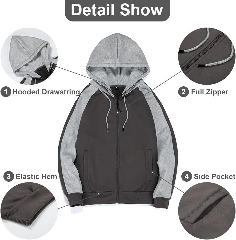 Mens Zip Up Hoodie - Image 3