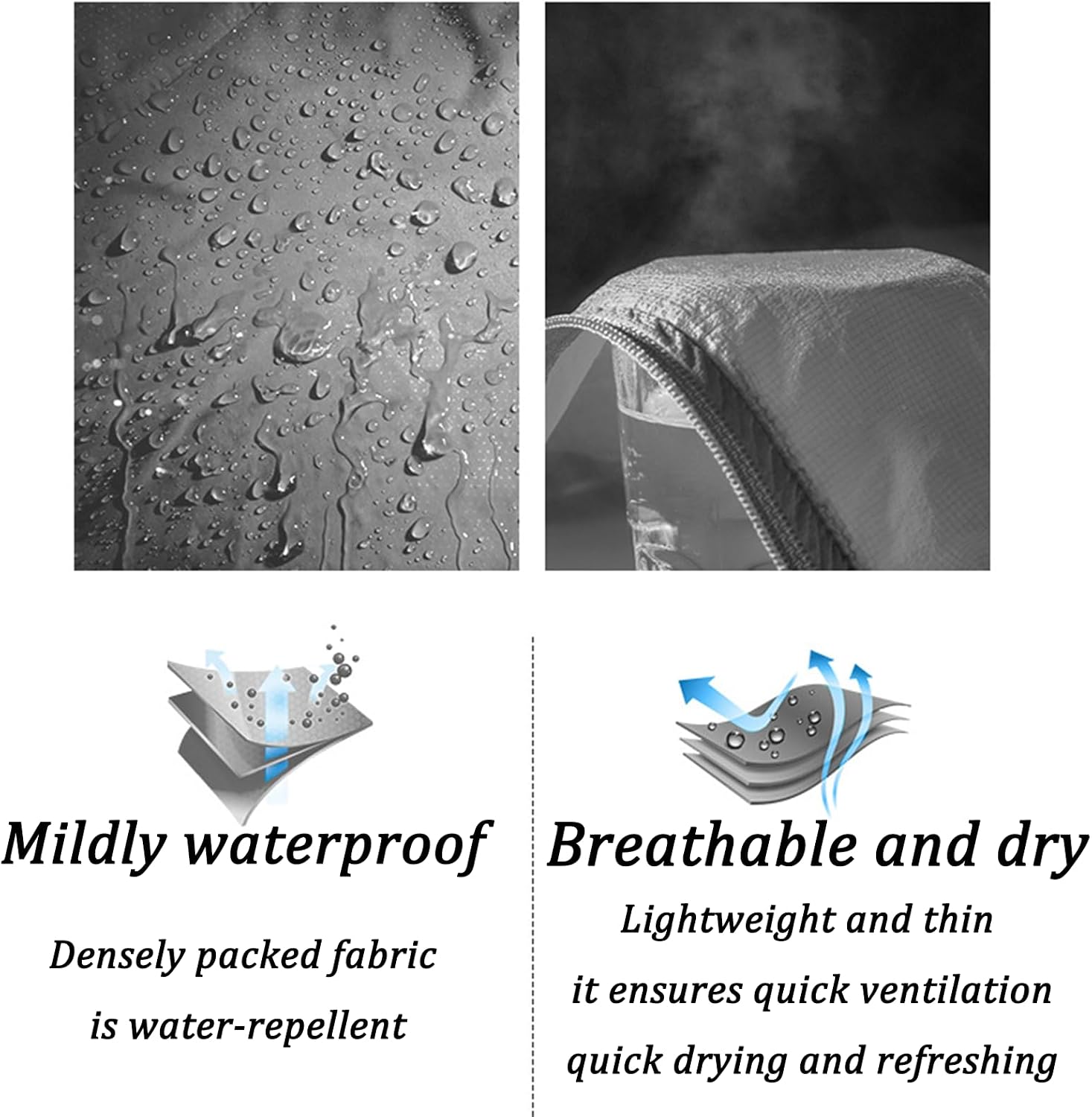 Packable Lightweight Waterproof Hooded Jacket - Image 5