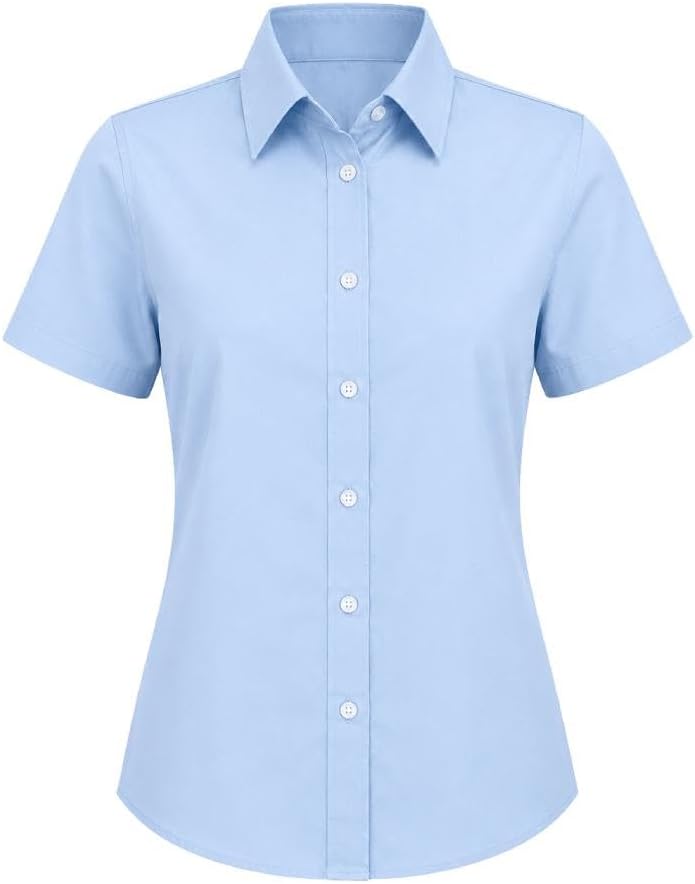 Girls Short Sleeve School Shirt - Image 4