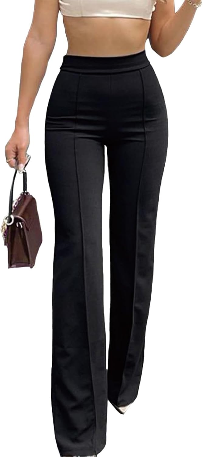 High Waisted Wide Leg Trousers