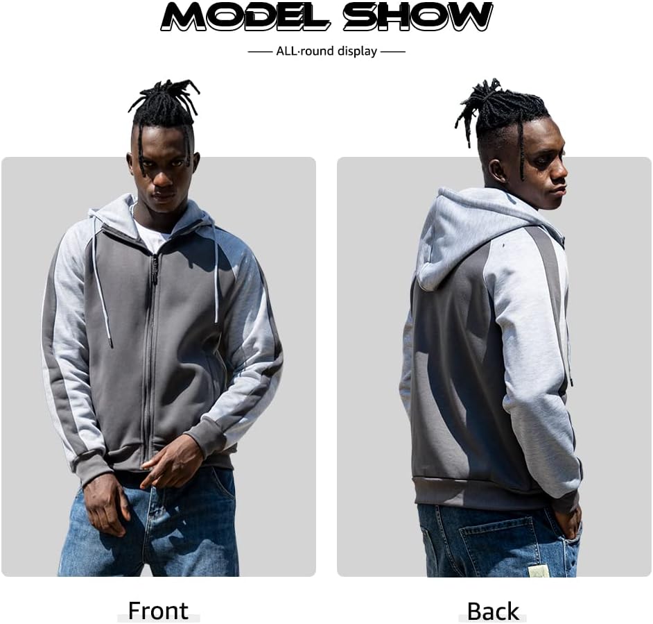 Mens Zip Up Hoodie - Image 4