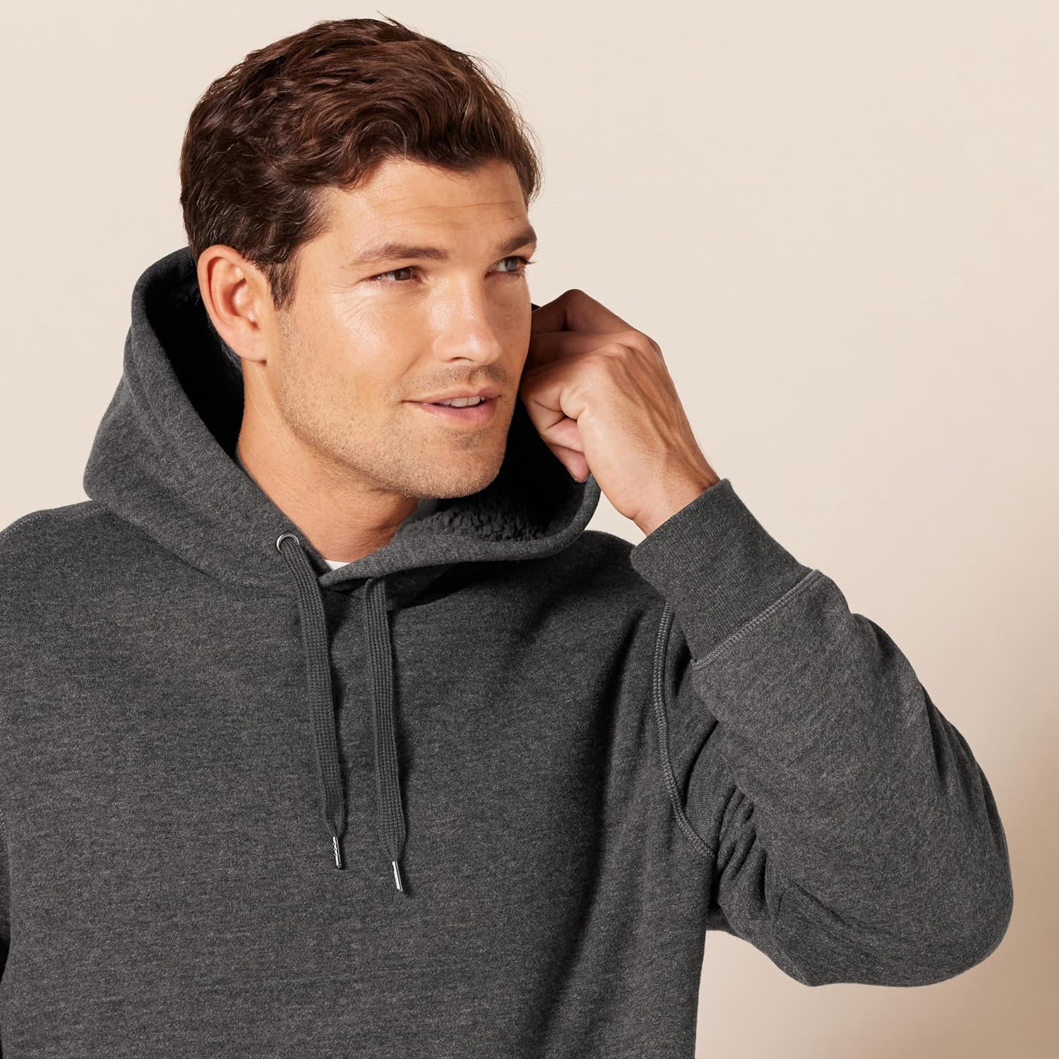 Sherpa-Lined Fleece Hoodie - Image 4