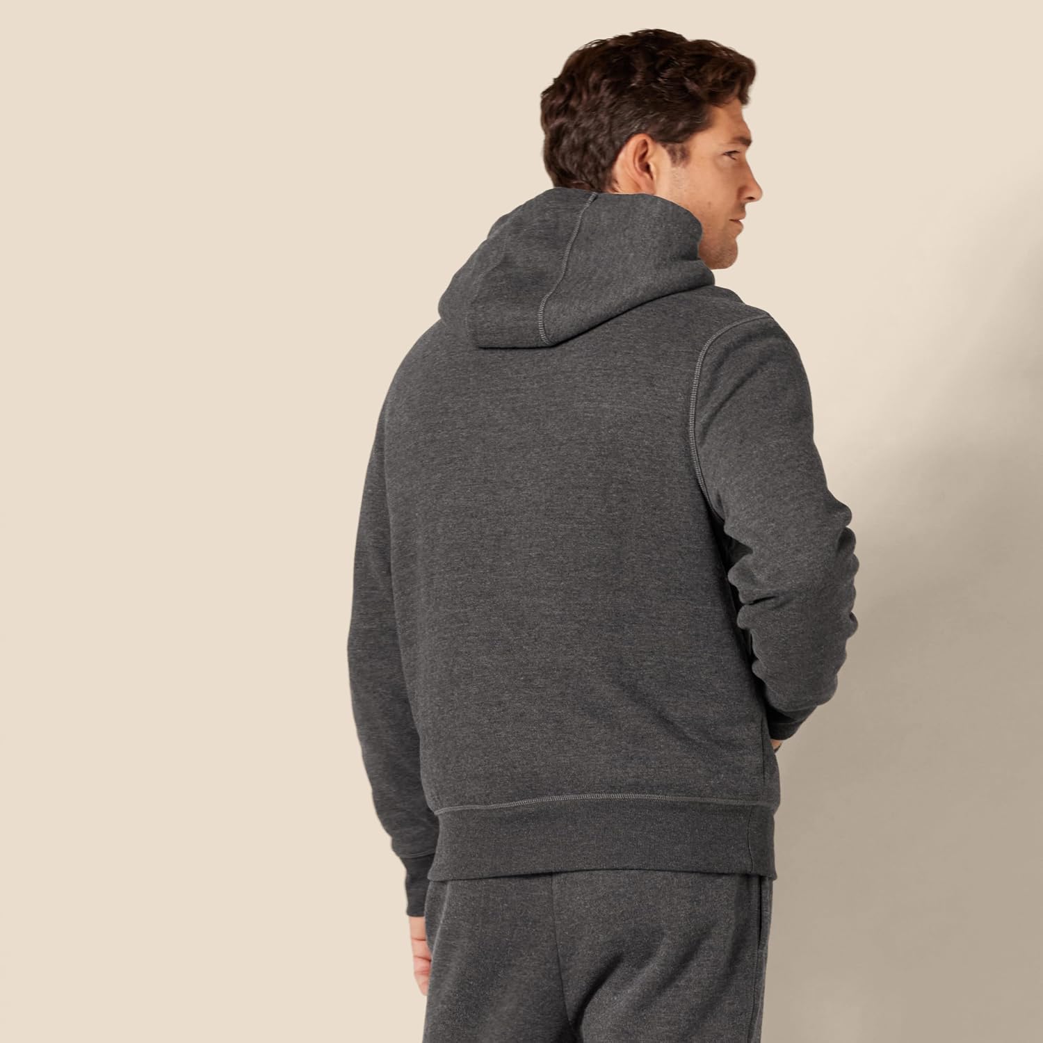 Sherpa-Lined Fleece Hoodie - Image 3
