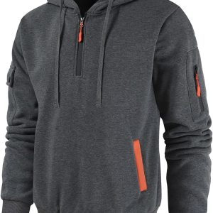 Casual Quarter Zip Hoodie